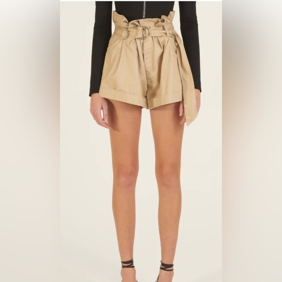 Marissa Webb Pants - Marissa Webb Dixon paper bag lightweight canvas shorts